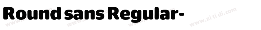 Round sans Regular字体转换